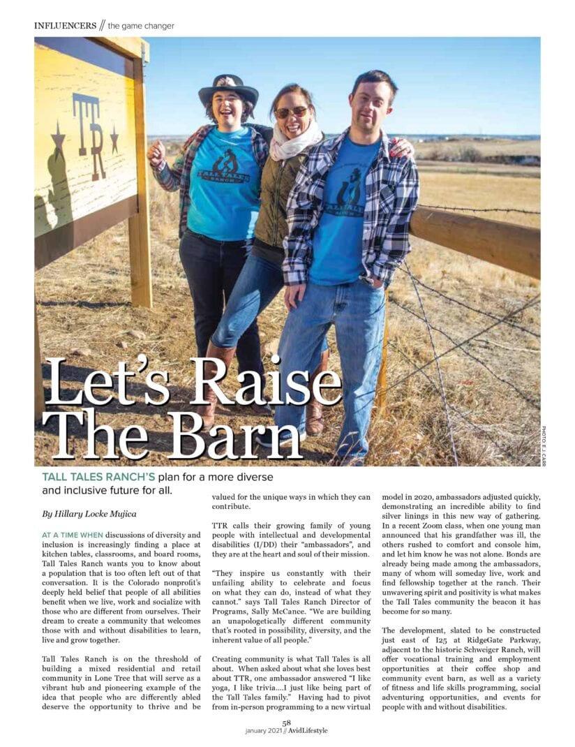 Let us raise the Barn Tall Tales Ranch article